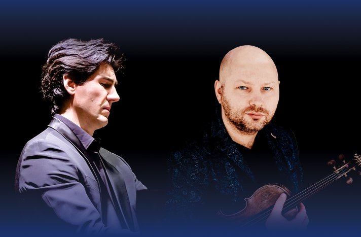 Virtuozų duo: smuikininkas Boris Brovtsyn ir pianistas Kasparas Uinskas