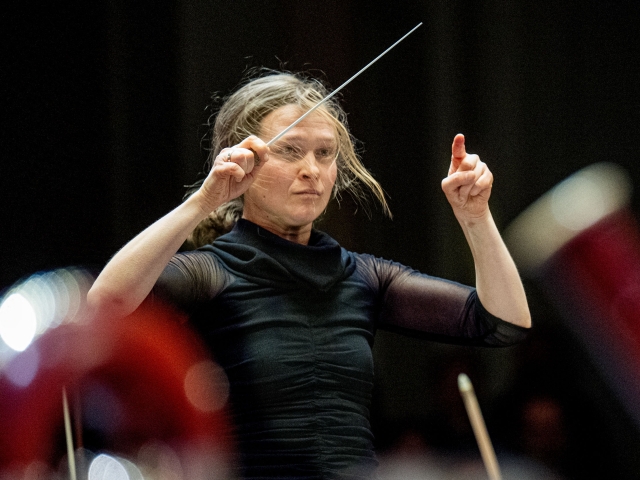 Čiurlionio kodas II. LNSO, Mirga Gražinytė-Tyla, „Trio Agora“ ©Dmitrijus Matvejevas