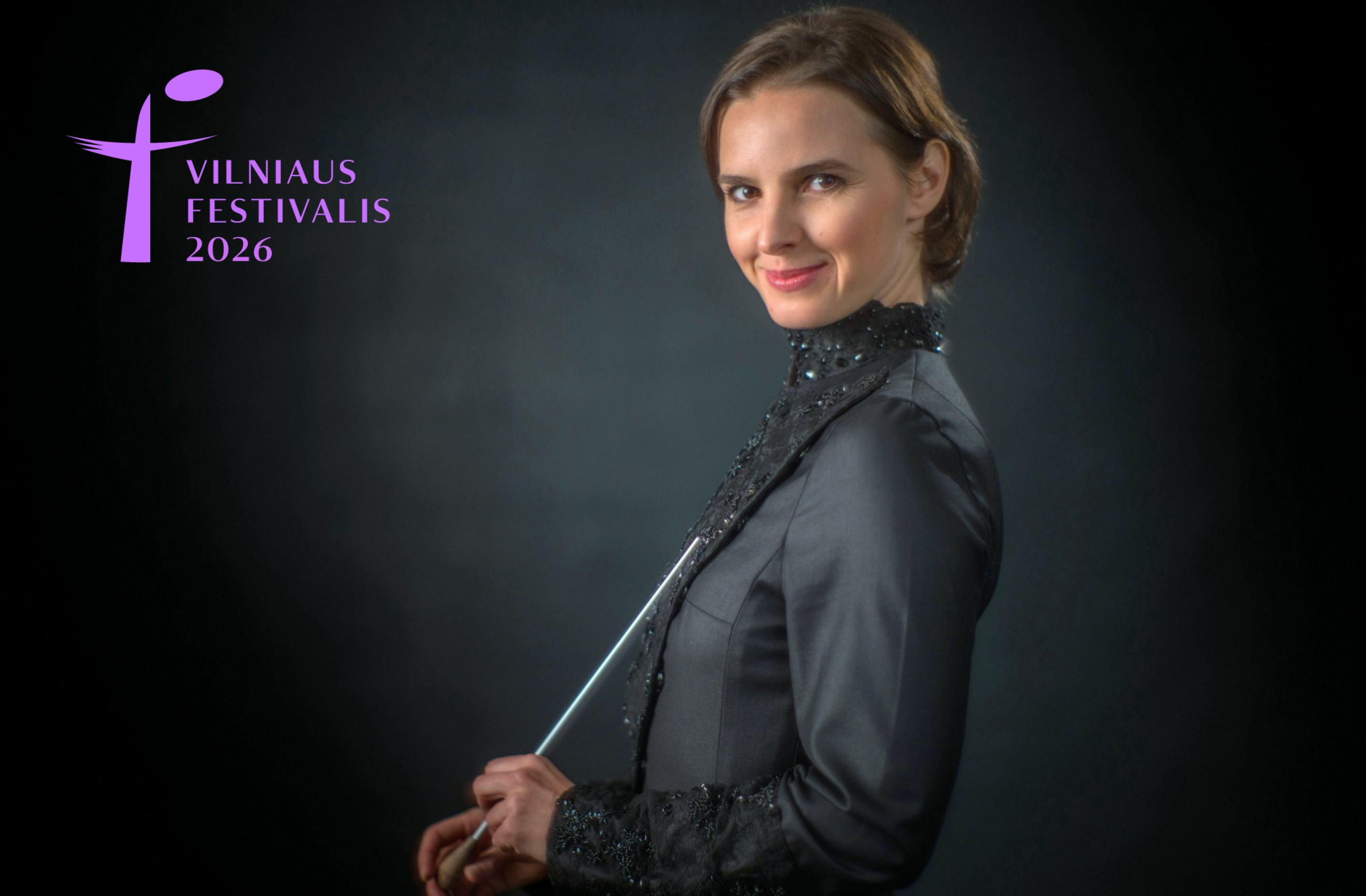 Vilniaus festivalio svečiai iš Ukrainos – žymioji dirigentė Oksana Lyniv ir fortepijono virtuozas...